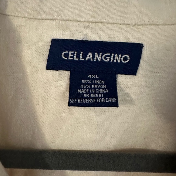 Big & Tall Men’s Linen Buttob Down Shirt - Picture 5 of 8